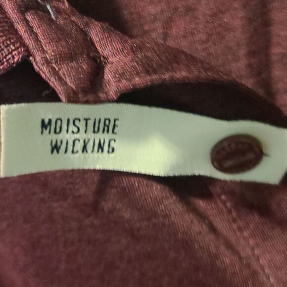 Men's XXL Haggar Moisture Wicking Wine-Colored Short Sleeve Polo - Picture 2 of 6